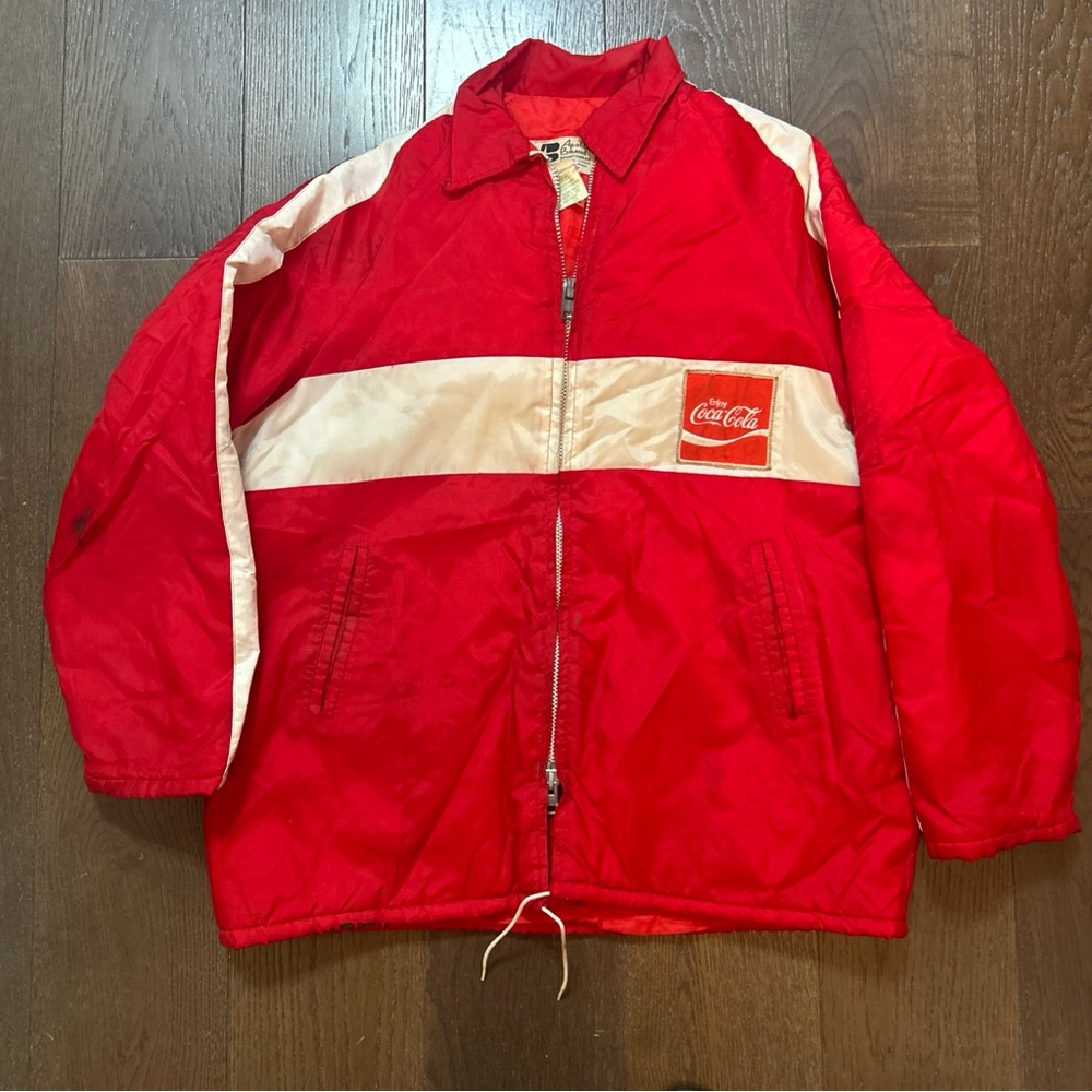Vintage 1970’s Coca Cola Jacket Zip Up Men’s Size XL